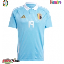 Camiseta Bélgica Johan Bakayoko #19 Visitante Equipación Eurocopa 2024 manga corta